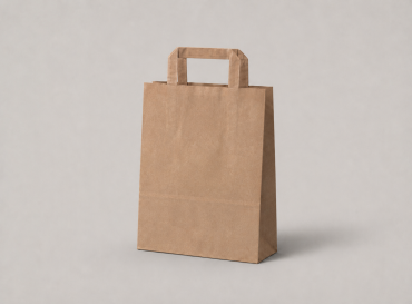 papierová taška hnedá s plochým uchom 32x12x41 cm - od 0.115 €