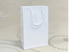 Luxusná papierová taška biela bez lamina 22x10x27 cm