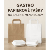 Gastro tašky na menu box, krabice  a take away