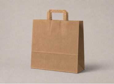 papierová taška hnedá s plochým uchom  45x17x48 cm  - od 0.200 €
