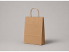 Brown paper bag | 32×12×41 cm | A3 | brown kraft | twisted handle