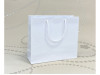 Luxusná papierová taška biela bez lamina 38x13x31 cm 