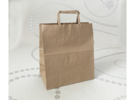 papierová taška hnedá s plochým uchom  45x17x48 cm  - od 0.200 €