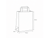 Malá hnedá kraftová taška 18×8×22 cm – ploché ucho - od 0,080 €
