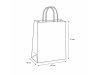 White paper bag | 22×10×31 cm | A4 | white kraft | twisted handle