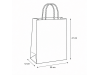 Brown paper bag | 32×12×41 cm | A3 | brown kraft | twisted handle