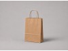 Brown paper bag | 14×8×21 cm | brown kraft | twisted handle
