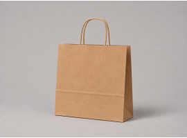 Brown paper bag | 35×14×36 cm | brown kraft | twisted handle