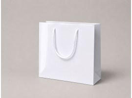Luxusná darčeková taška biela lesklá 40x12x30 cm (Rada LUX 250g)